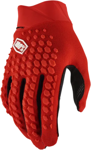 100% Geomatic Gloves - Red - Large 10026-00017