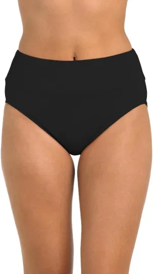 24th & Ocean Women's High Waist Hipster Bikini Swimsuit Bottom