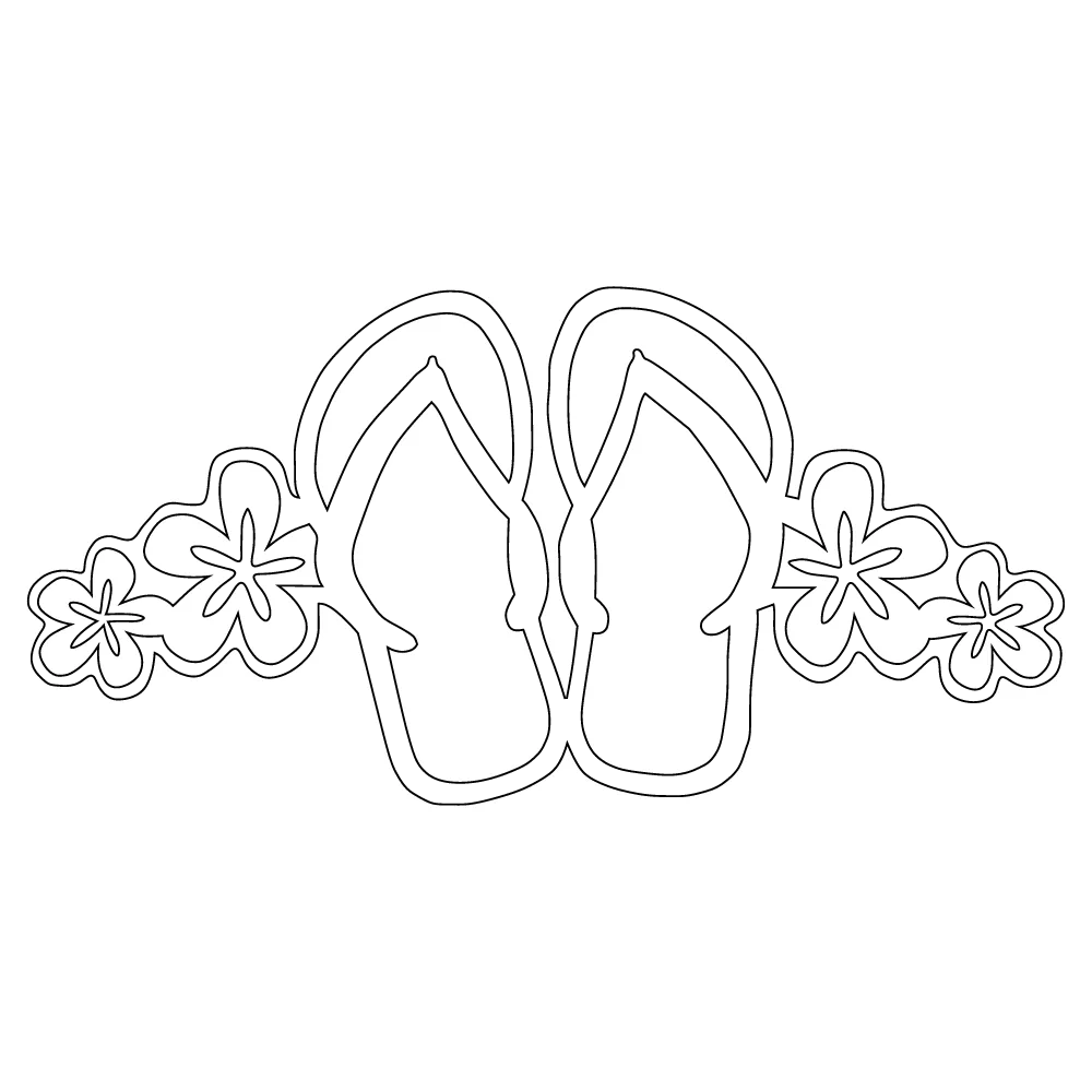 701 Flowers & Flips  2.8" x 5.3"