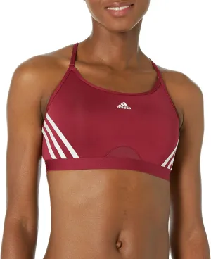 adidas Women's Training Light Support 3 Stripe Bra