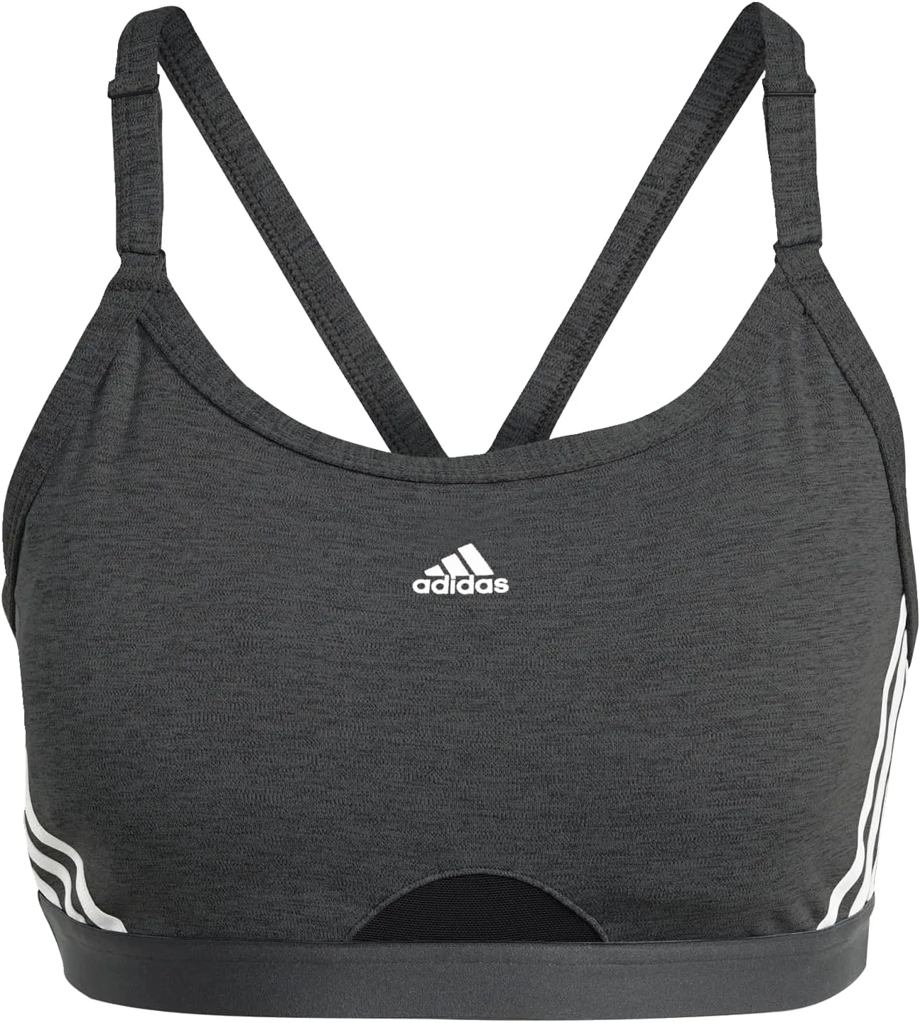 adidas Women's Training Light Support 3 Stripe Bra