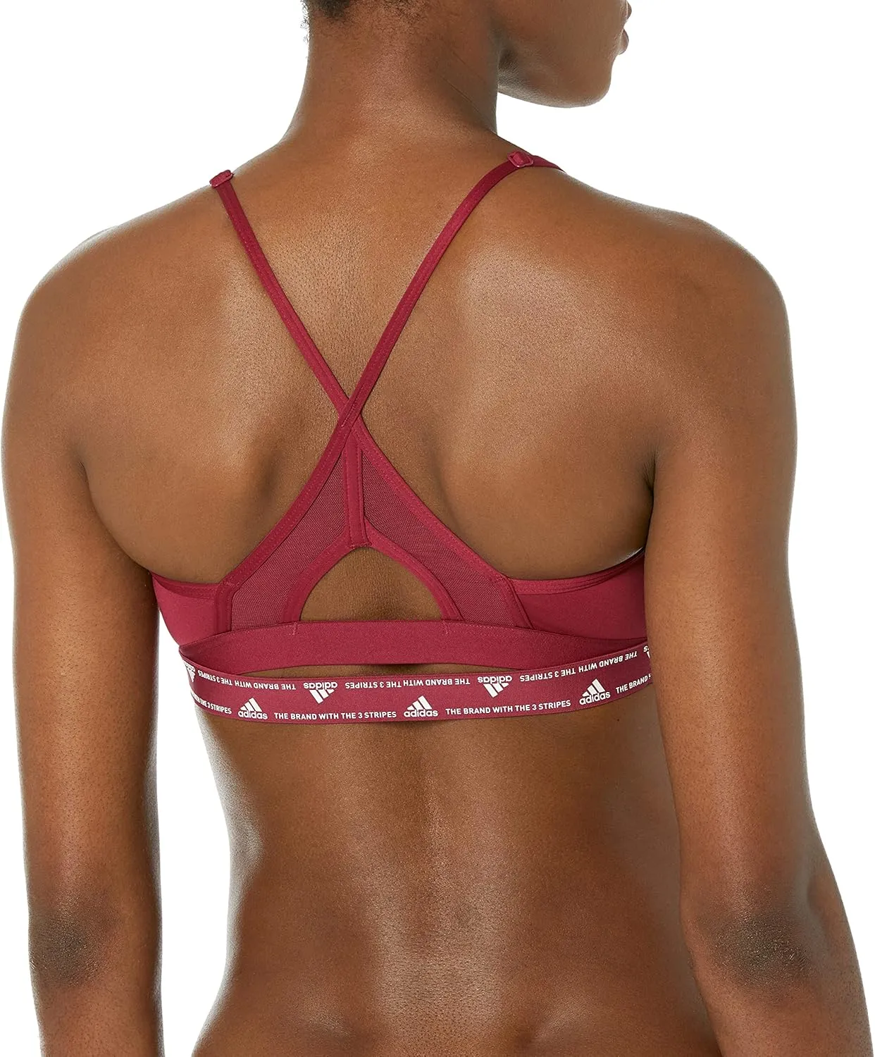 adidas Women's Training Light Support 3 Stripe Bra