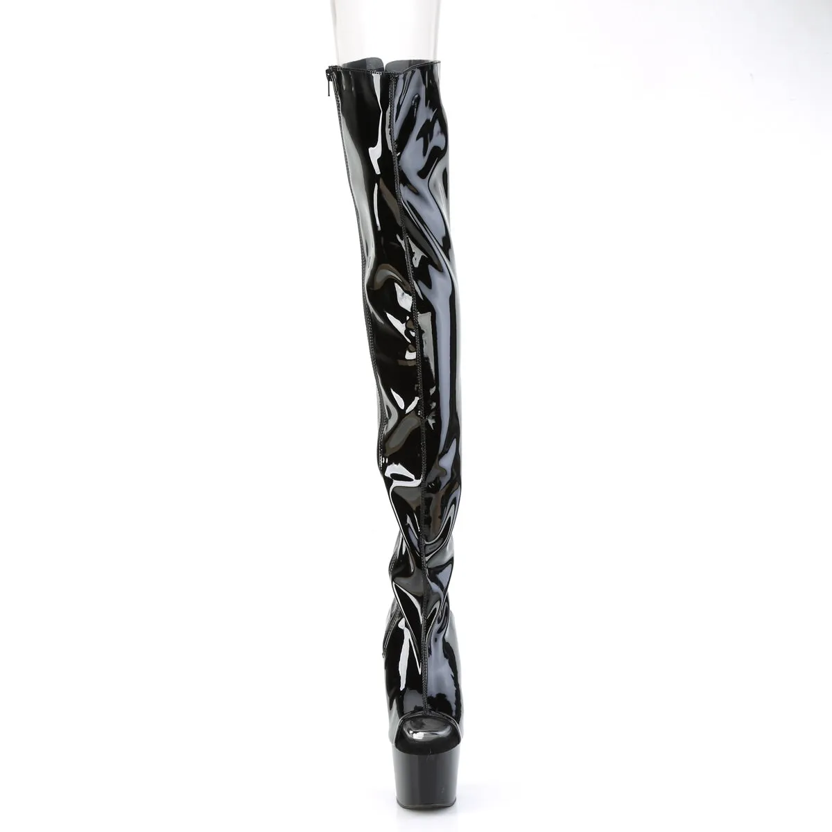ADORE-3017 Pleaser Black Patent Sexy Platform Shoes (Pole Dancing Heels)