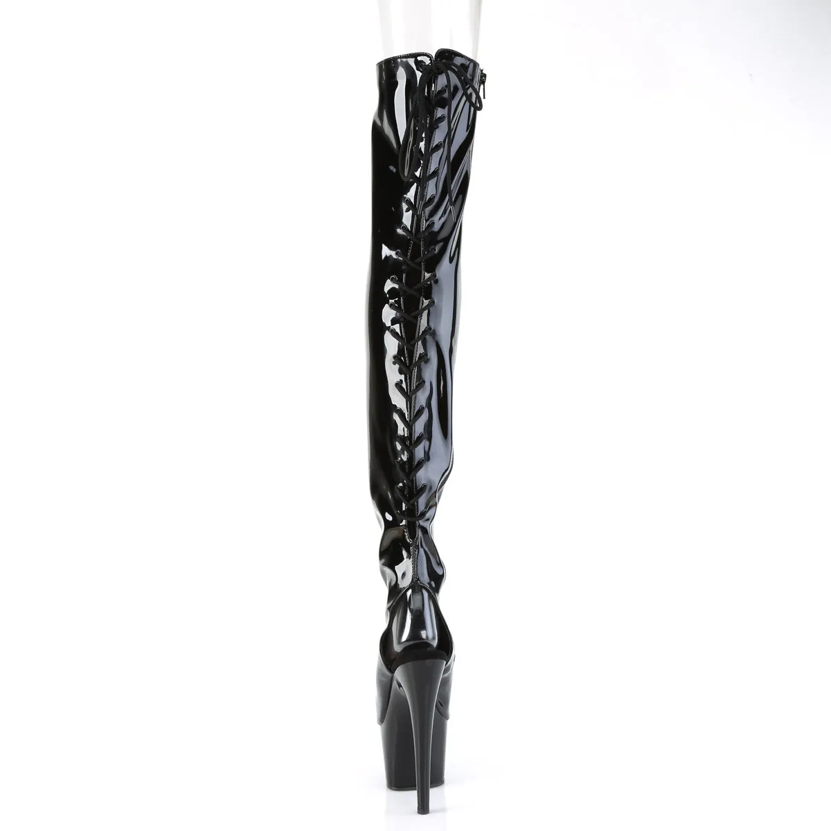 ADORE-3017 Pleaser Black Patent Sexy Platform Shoes (Pole Dancing Heels)
