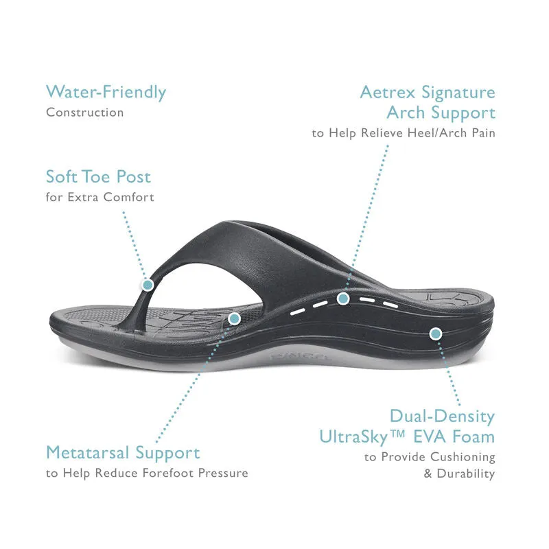 Aetrex Mens Maui Orthotic Flips (L3M)