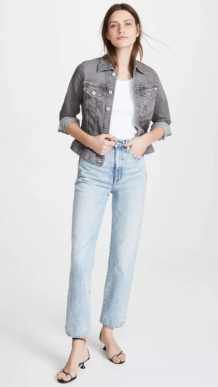 AG Adriano Goldschmied Women's Robyn Fitted Denim Jacket