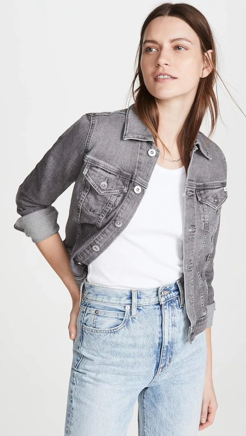 AG Adriano Goldschmied Women's Robyn Fitted Denim Jacket