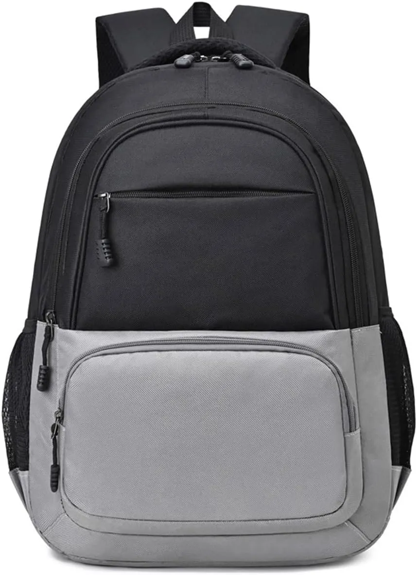 Backpacks Men's Backpack Large Capacity Laptop Portable Lightweight Office Travel Work Multifunctional (Color : Rojo) (Gray)