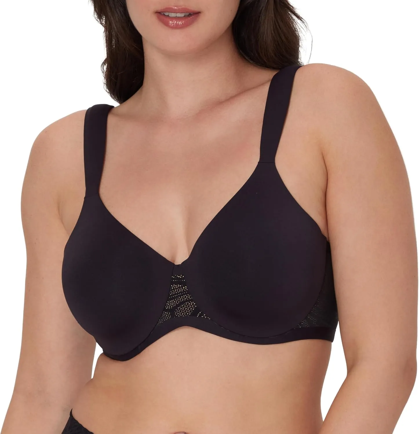 Bali Women's T-Shirt, Coolest Smoothing Underwire, Convertible Bra