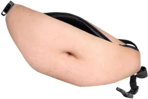 Belly Waist Bags Dad Bag Fanny Packs Unisex Fake Hairy Belly Waist Zipper Pack Bags Unisex Anti- Secure Traveling Running Bag (Type 04)