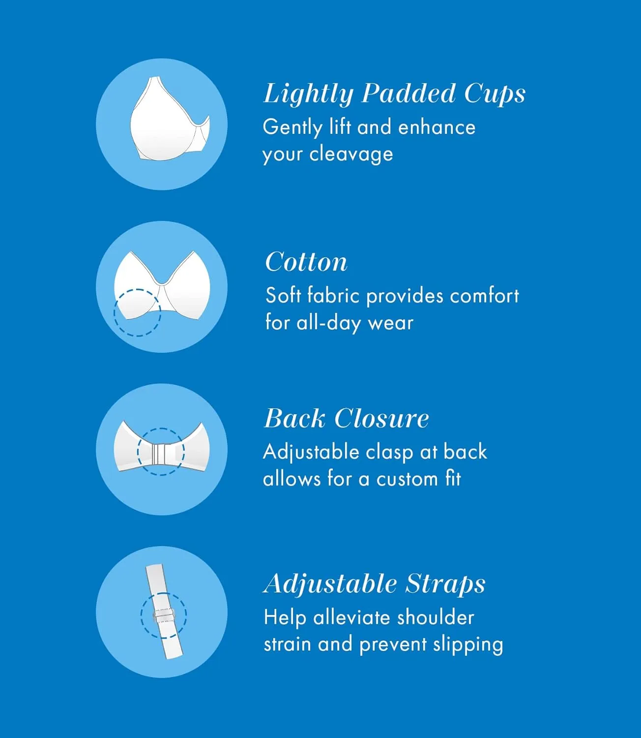 Bestform 5006238 Patterned Wireless Cotton Bra with Light Padding