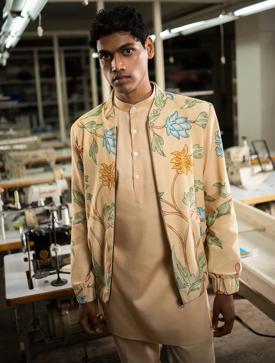 Bhoomi Bomber With Matching Kurta Pajama Set