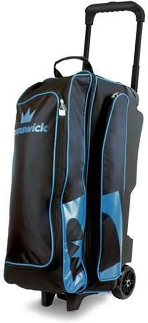 Blitz Black/Blue 3 Ball Roller Bowling Bag - Blue/Black