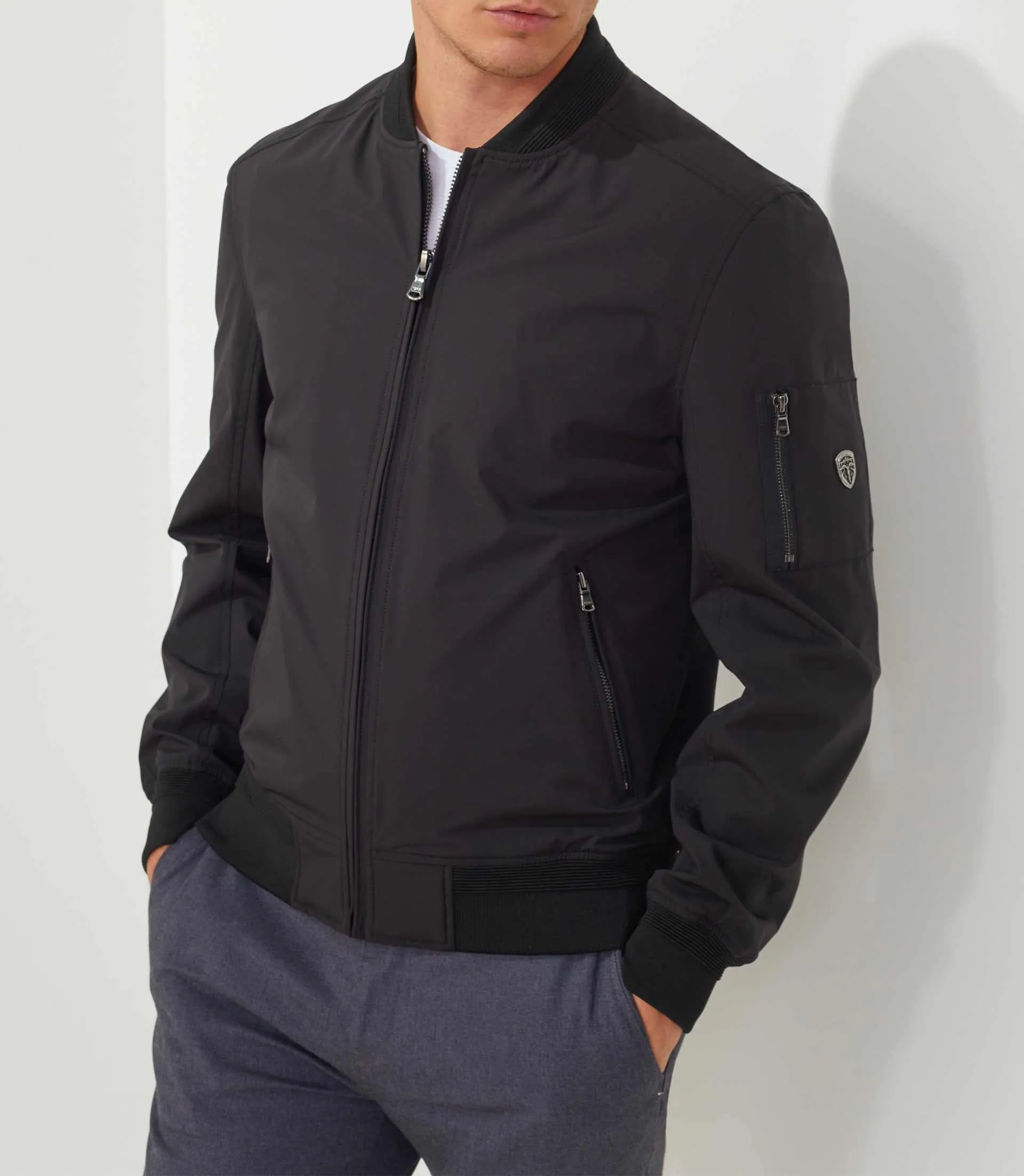Blouson léger noir "Canot"