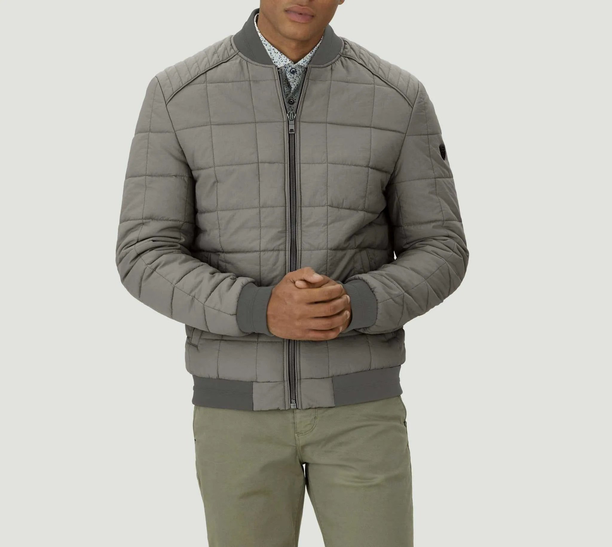 Blouson matelasse léger  kaki "Timeo"