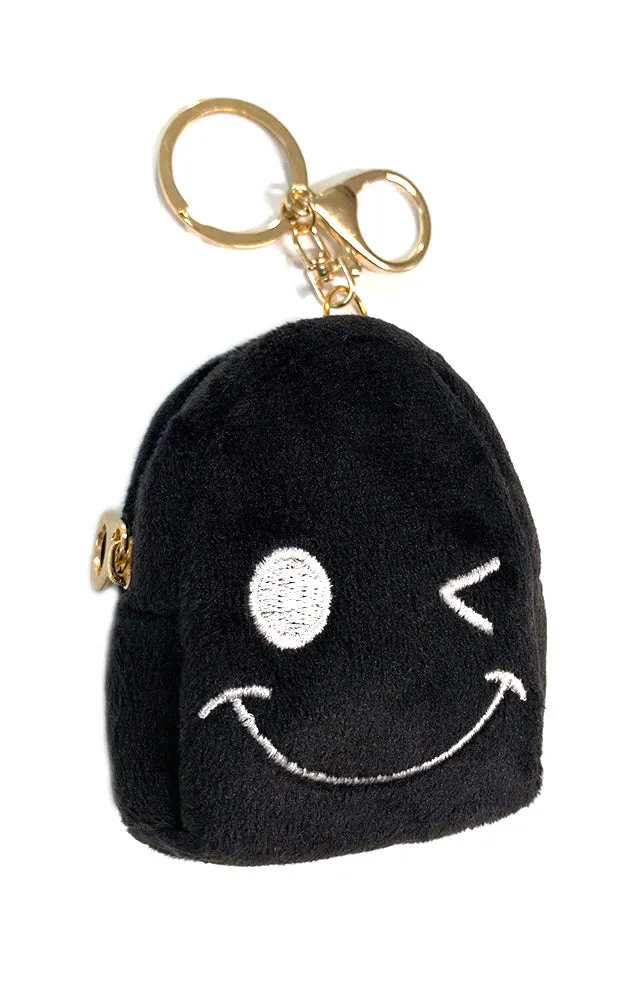[BOGO] TD0413 Wink Emoji Backpack Key Chain