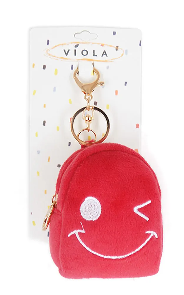 [BOGO] TD0413 Wink Emoji Backpack Key Chain