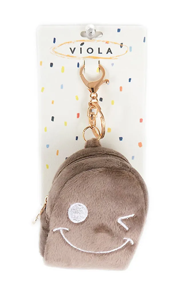 [BOGO] TD0413 Wink Emoji Backpack Key Chain