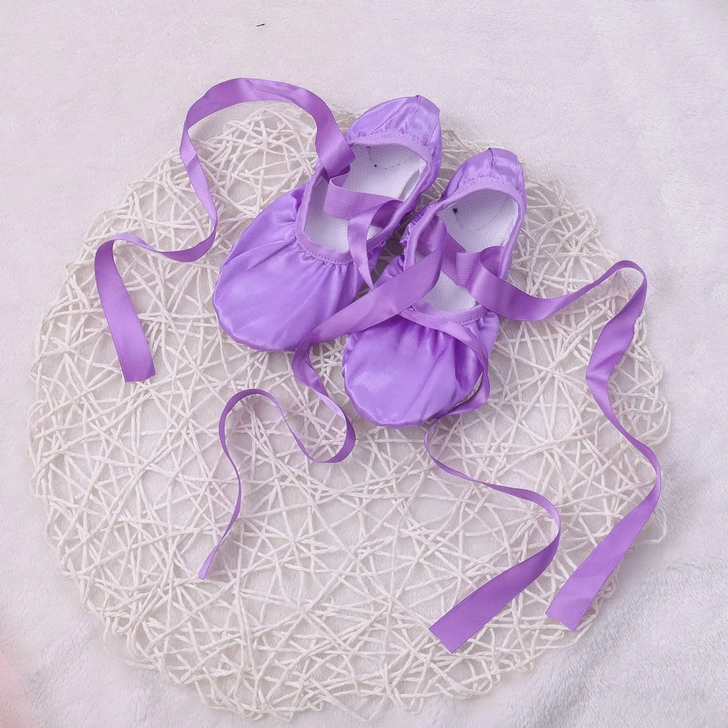 Children Dance Shoes Strap Ballet Shoes Toes Indoor Yoga Training Shoes School Shoe for Girls