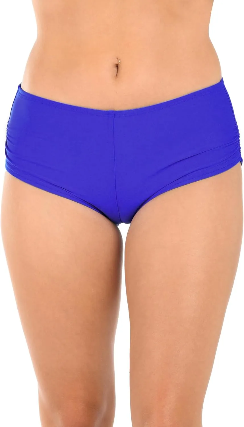 Citrus Women's Solid Hot Pant Bikini Swimsuit Bottom