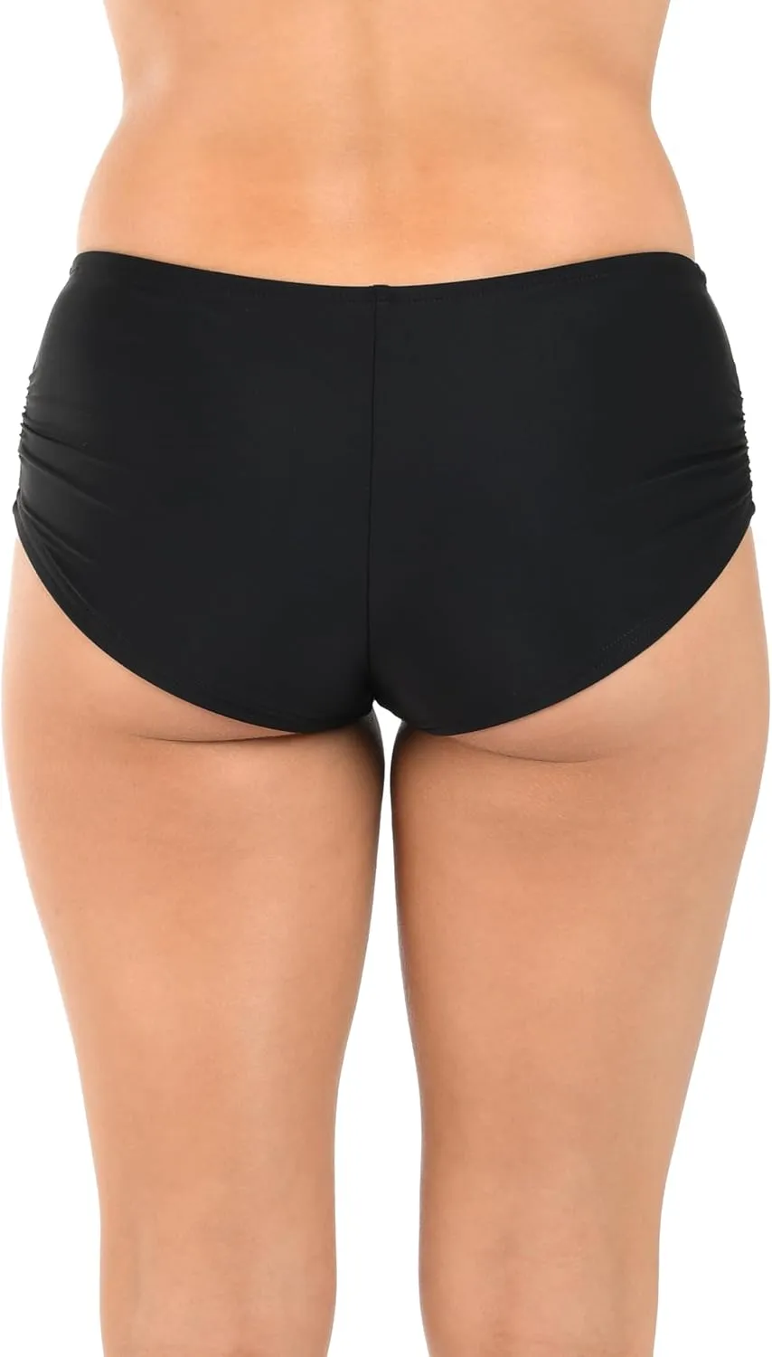Citrus Women's Solid Hot Pant Bikini Swimsuit Bottom