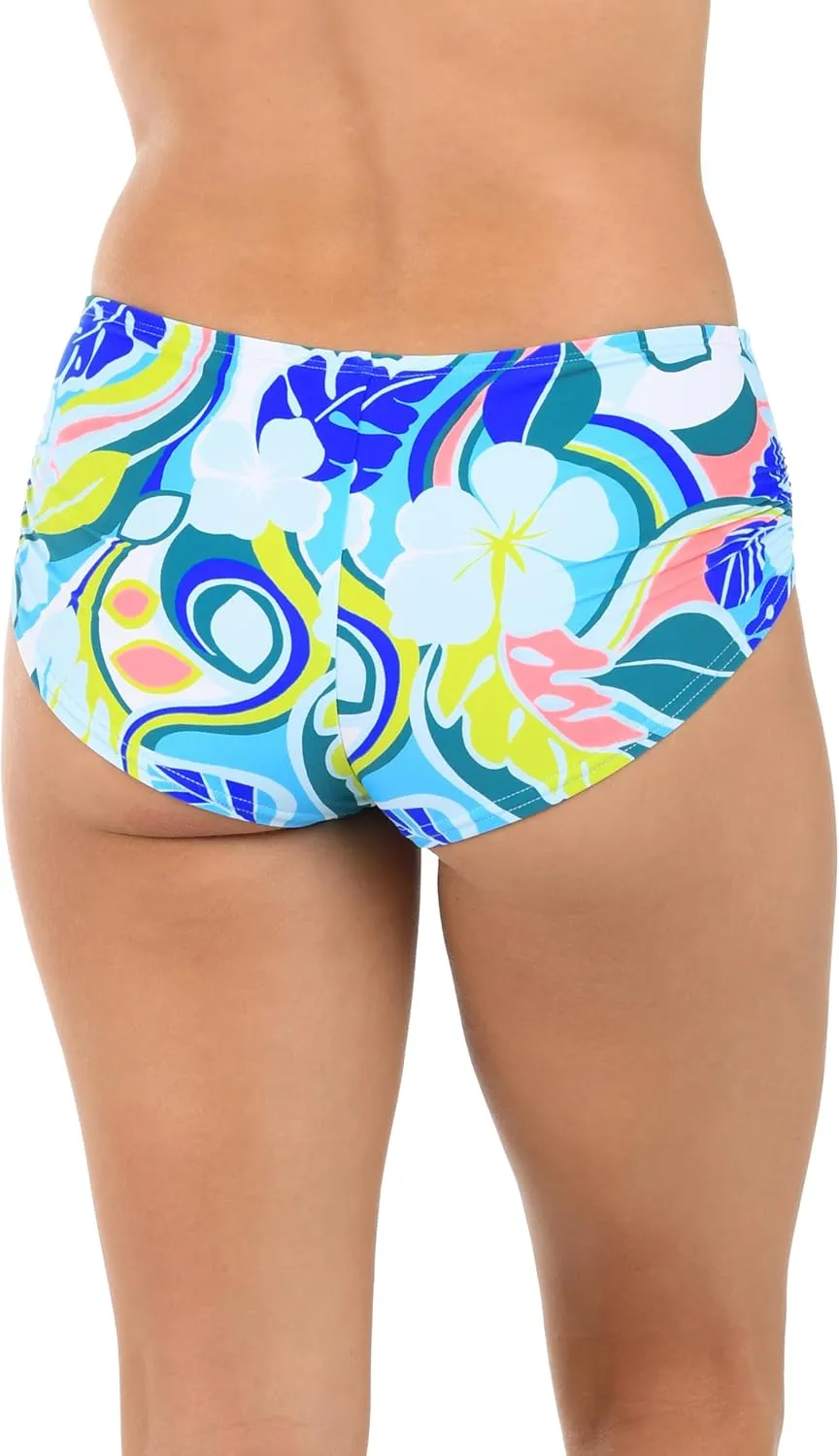 Citrus Women's Solid Hot Pant Bikini Swimsuit Bottom