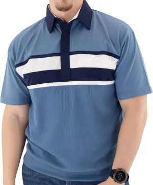 Classics Horizontal Short Sleeve Banded Bottom Shirt 6010-BL12