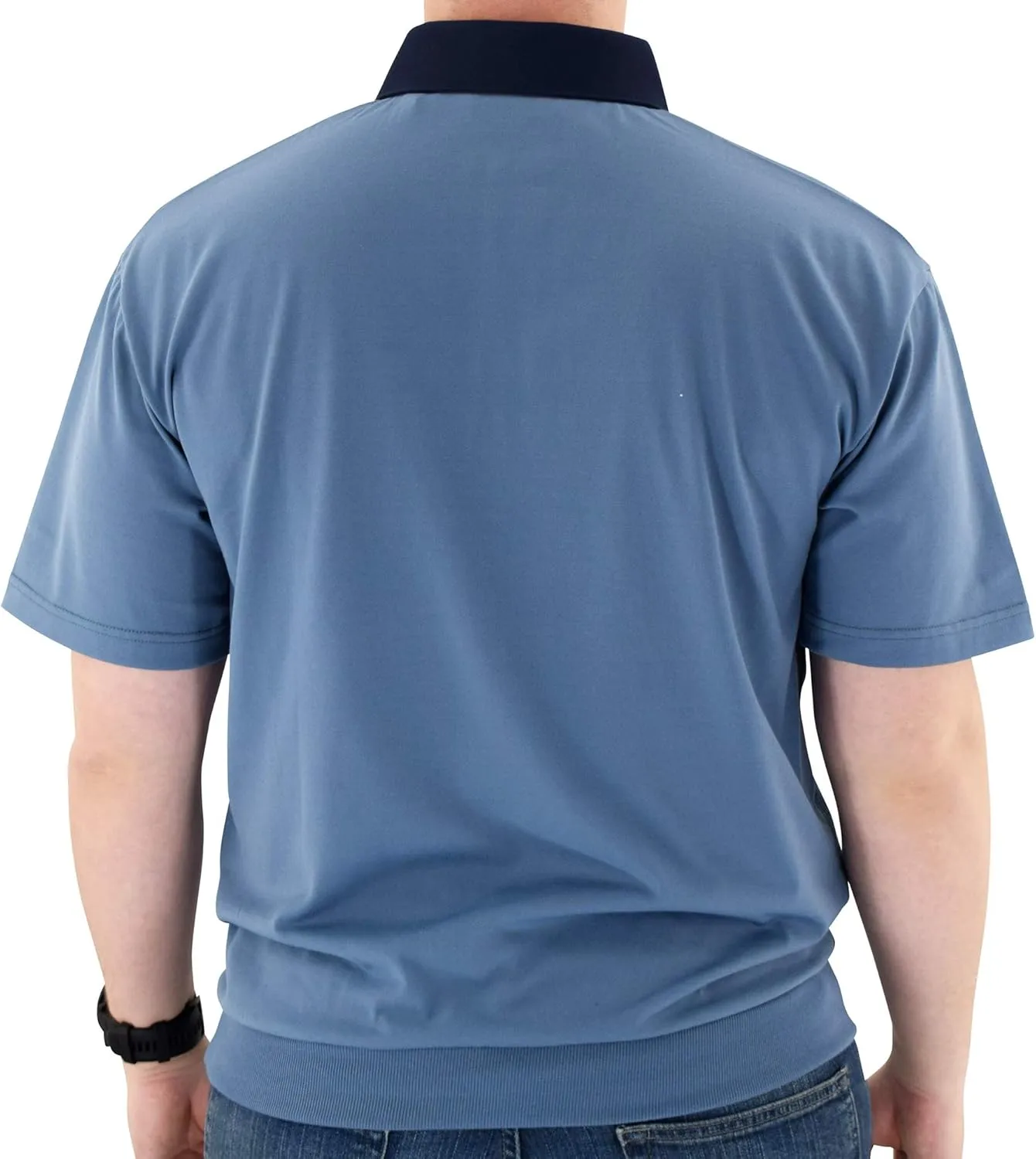 Classics Horizontal Short Sleeve Banded Bottom Shirt 6010-BL12