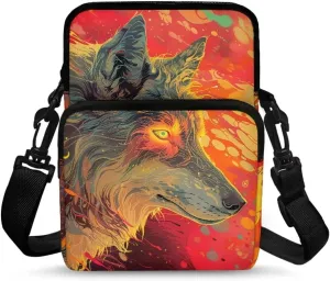 Crossbody Shoulder Bag for Girls, 2 Layer Lightweight Messenger Bag Waist Pouch