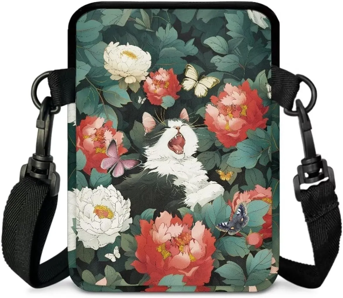 Crossbody Shoulder Bag for Girls, 2 Layer Lightweight Messenger Bag Waist Pouch