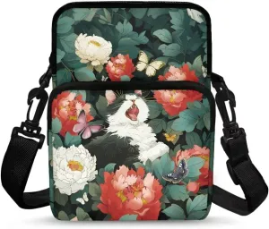 Crossbody Shoulder Bag for Girls, 2 Layer Lightweight Messenger Bag Waist Pouch
