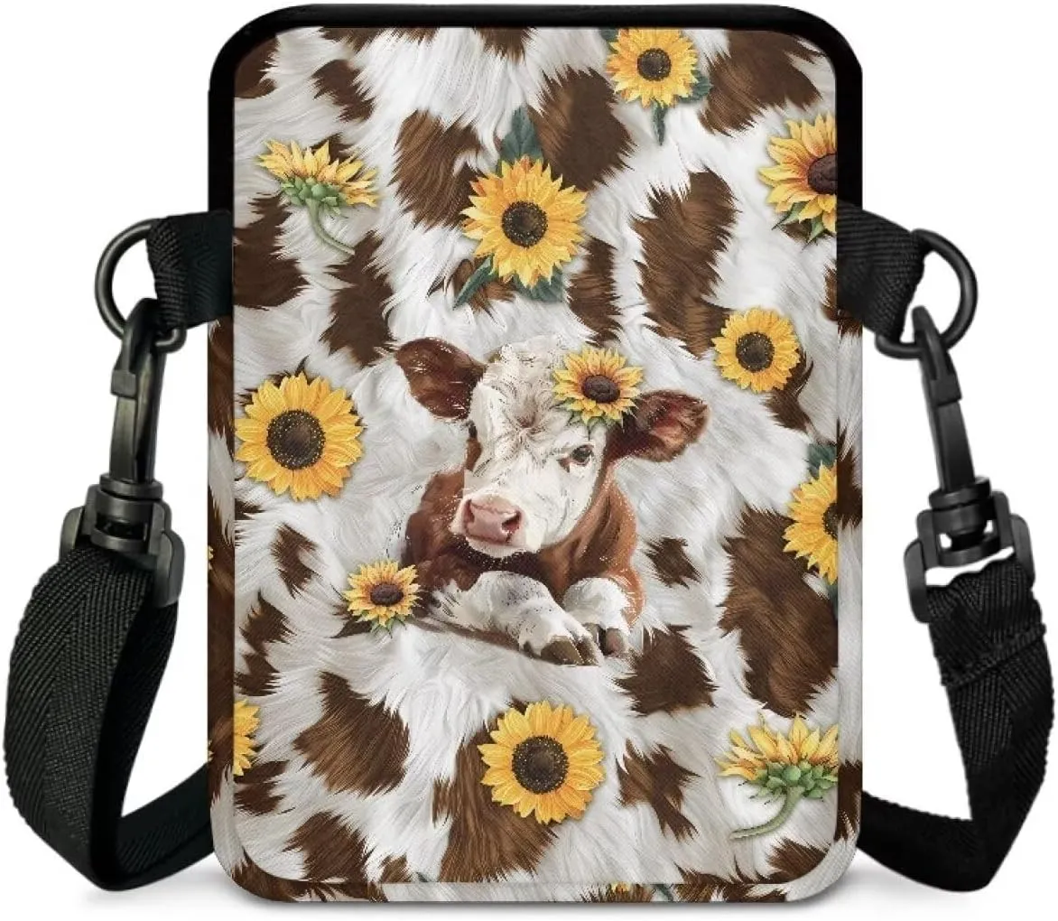 Crossbody Shoulder Bag for Girls, 2 Layer Lightweight Messenger Bag Waist Pouch