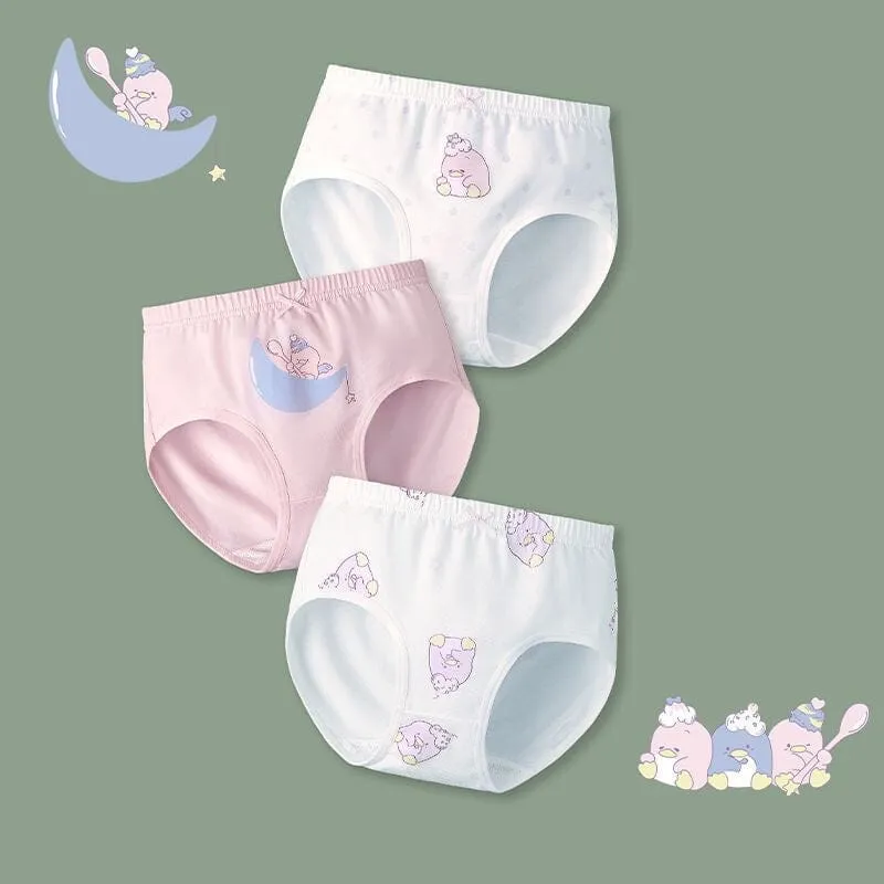 Cute Animal Cotton Girls Briefs [Set of 3]