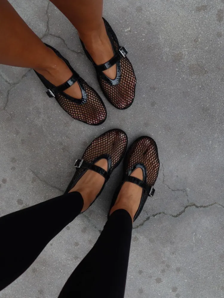 Dames Mesh Ballet Flats  Elegant en Comfortabel voor Elke Gelegenheid
