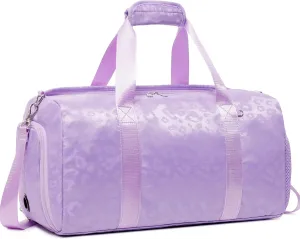 Dance Bag for Girls Duffle Bag Girls Overnight Bags Sleepover Gym Gymnastics Bags with Shoe Compartment and Wet Pocket,Leopard Shape