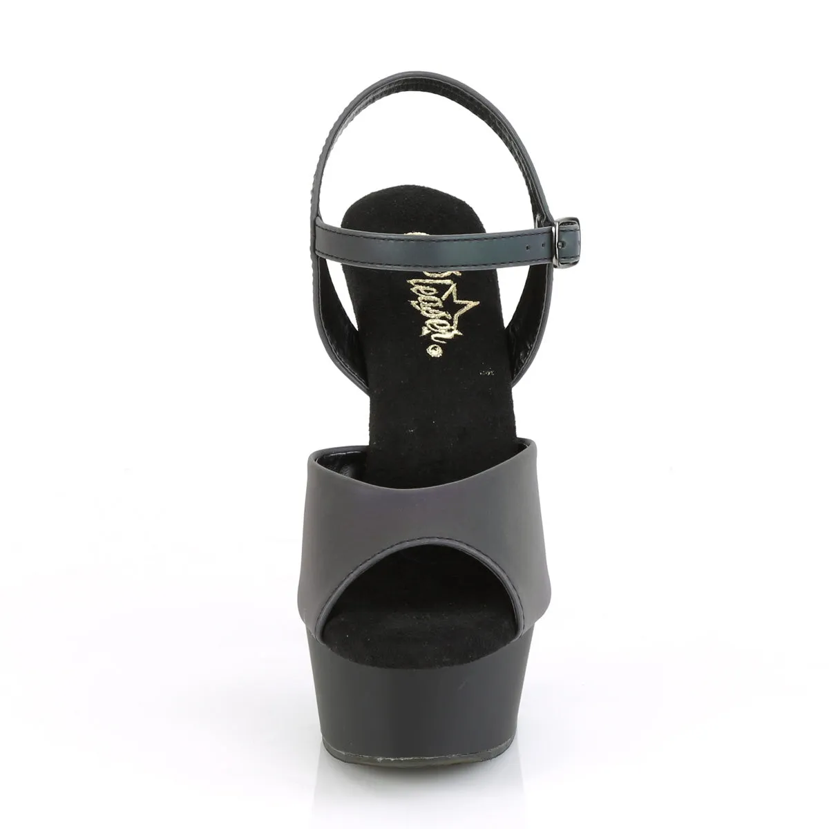 DELIGHT-609REFL Pleaser Green Multi Reflective Sexy Platform Shoes (Pole Dancing Heels)