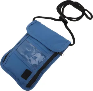 DOITOOL Passport Bag Waterproof Zippered Card Case Secure Neck Pouch Travel Documents Holders Waterproof Card Holder Neck Wallet for Traveling Women Multifunctional Ticket Wallet Nylon