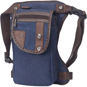 Drop Leg Bag Outdoor Tactical Fanny Pack for Men Women Multifunctional Thigh Bag for Motorcycle Bike Hiking Traveling Fishing Waist Leg Bag Dark Blue