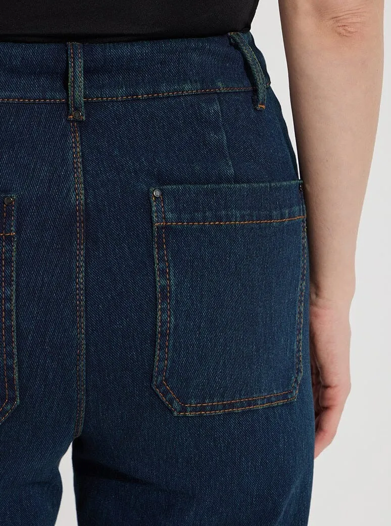 Erin Hi Waist Wide Leg [Indigo-10-3209-M9]