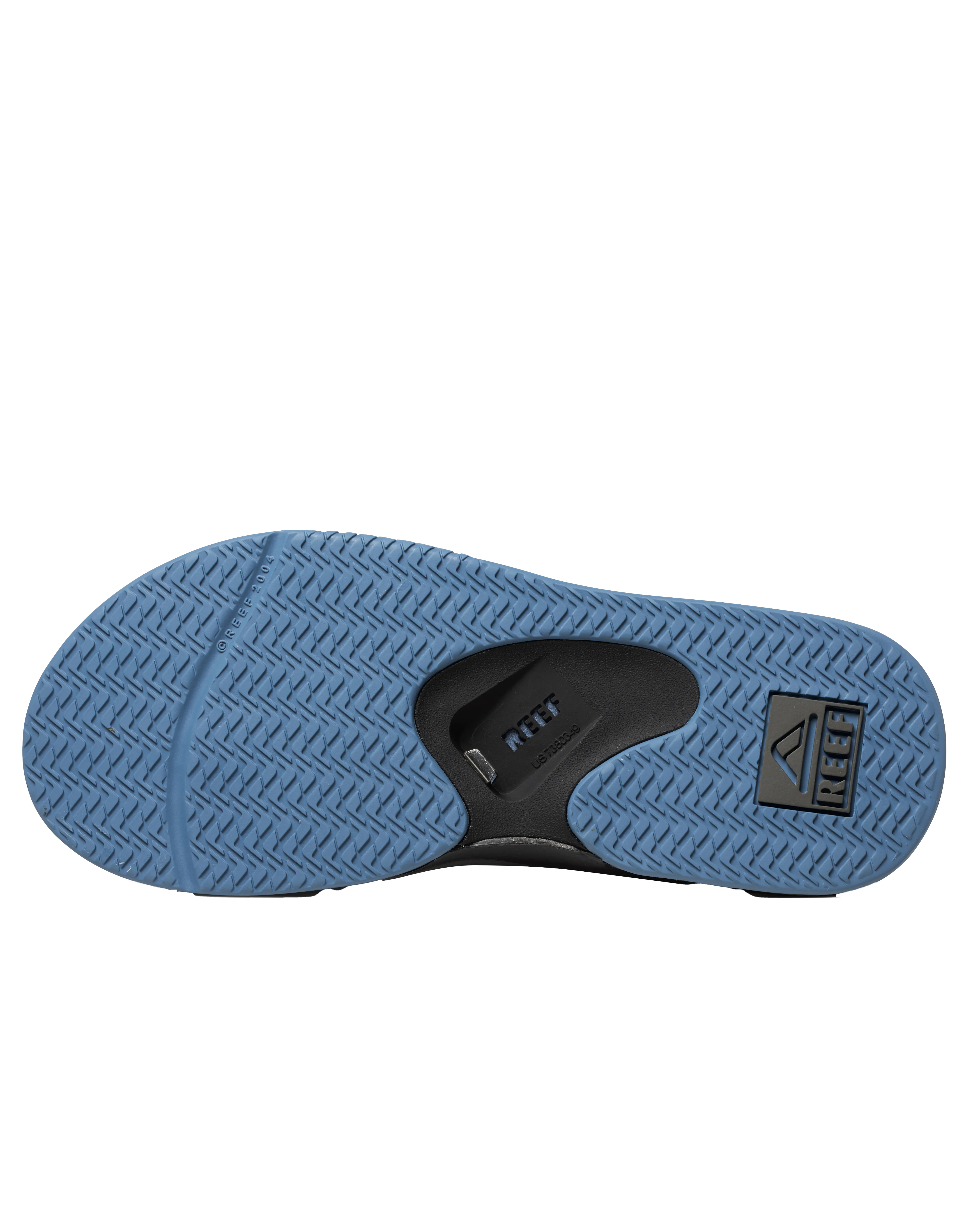 Fanning Flip Flops in Grey & Light Blue