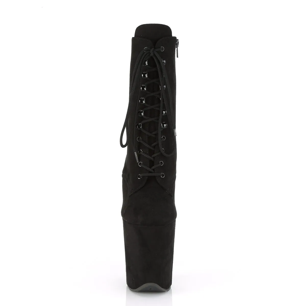 FLAMINGO-1020FS Pleaser Black Faux Suede Sexy Platform Shoes (Pole Dancing Heels)