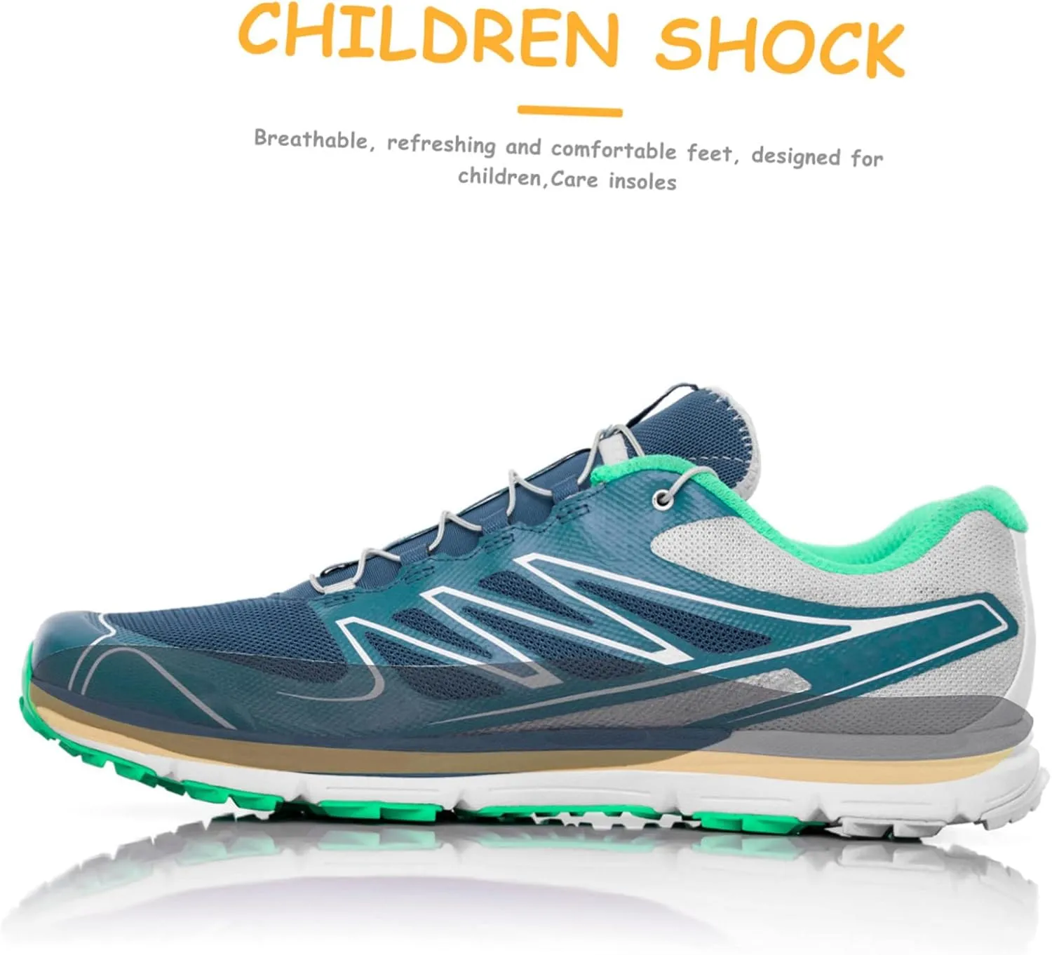 for Boys and Girls 2 Pairs of Arch Support Inserts Breathable Massaging Foam for Running Training Daily Use