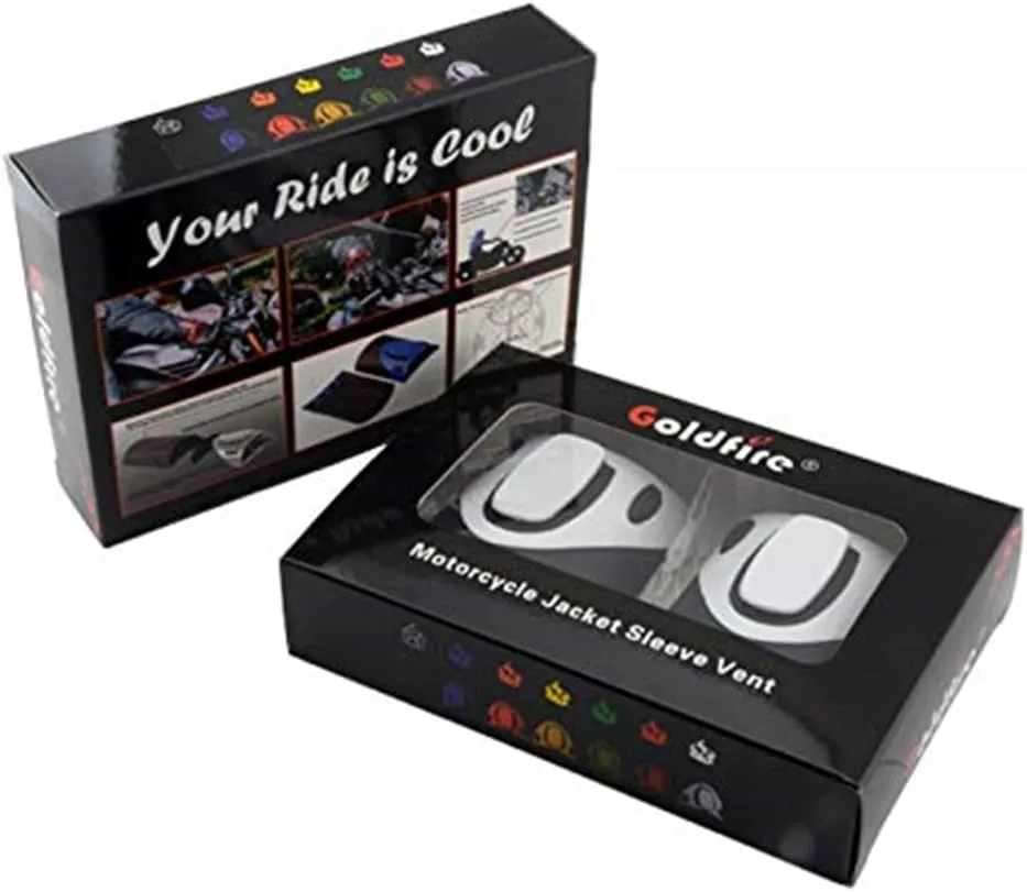 Goldfire 1 Pair Universal Motorcycle Cooling System Jacket Sleeve Vent Heat Dissipation for Summer Warm Weather