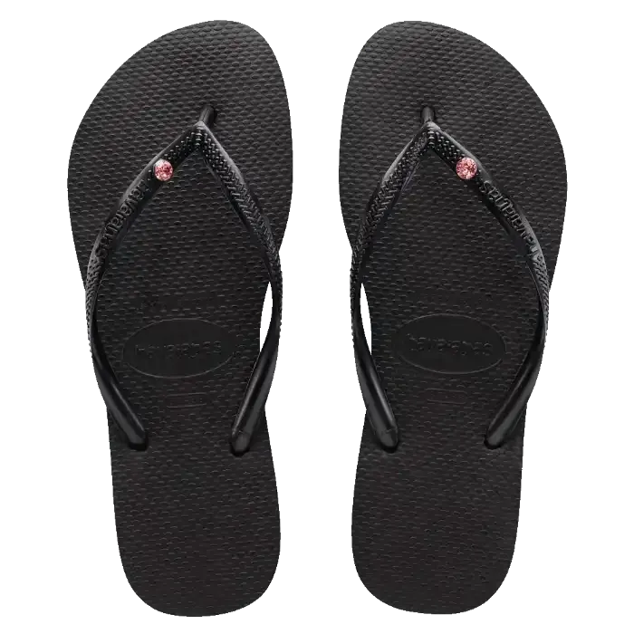 Havaianas - Slim SW APAC Crystal (Black/Light Rose)