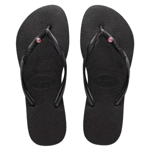 Havaianas - Slim SW APAC Crystal (Black/Light Rose)