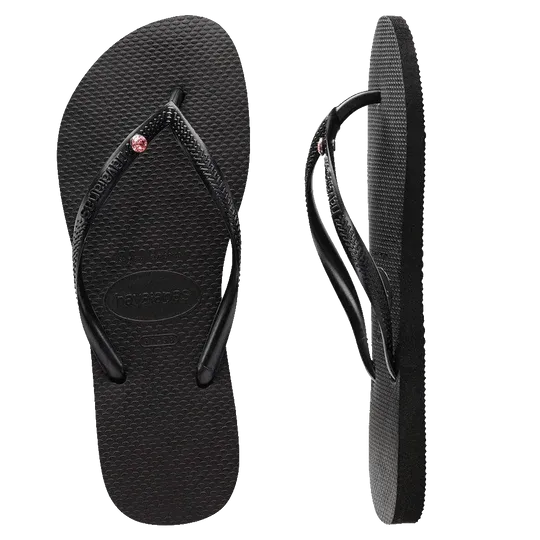 Havaianas - Slim SW APAC Crystal (Black/Light Rose)