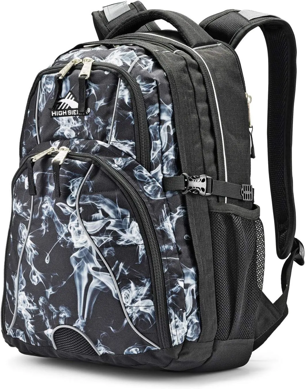 High Sierra Swerve Laptop Backpack, Black Steam/Black, One Size