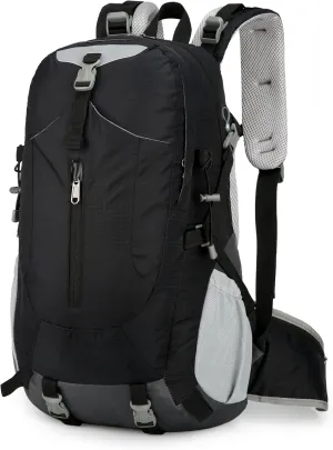 Hiking Backpack for Men and Women, Travel, Sport Outdoor, Lightweight Back Pack, Camping, Bag, waterproof, 40L.(Black)