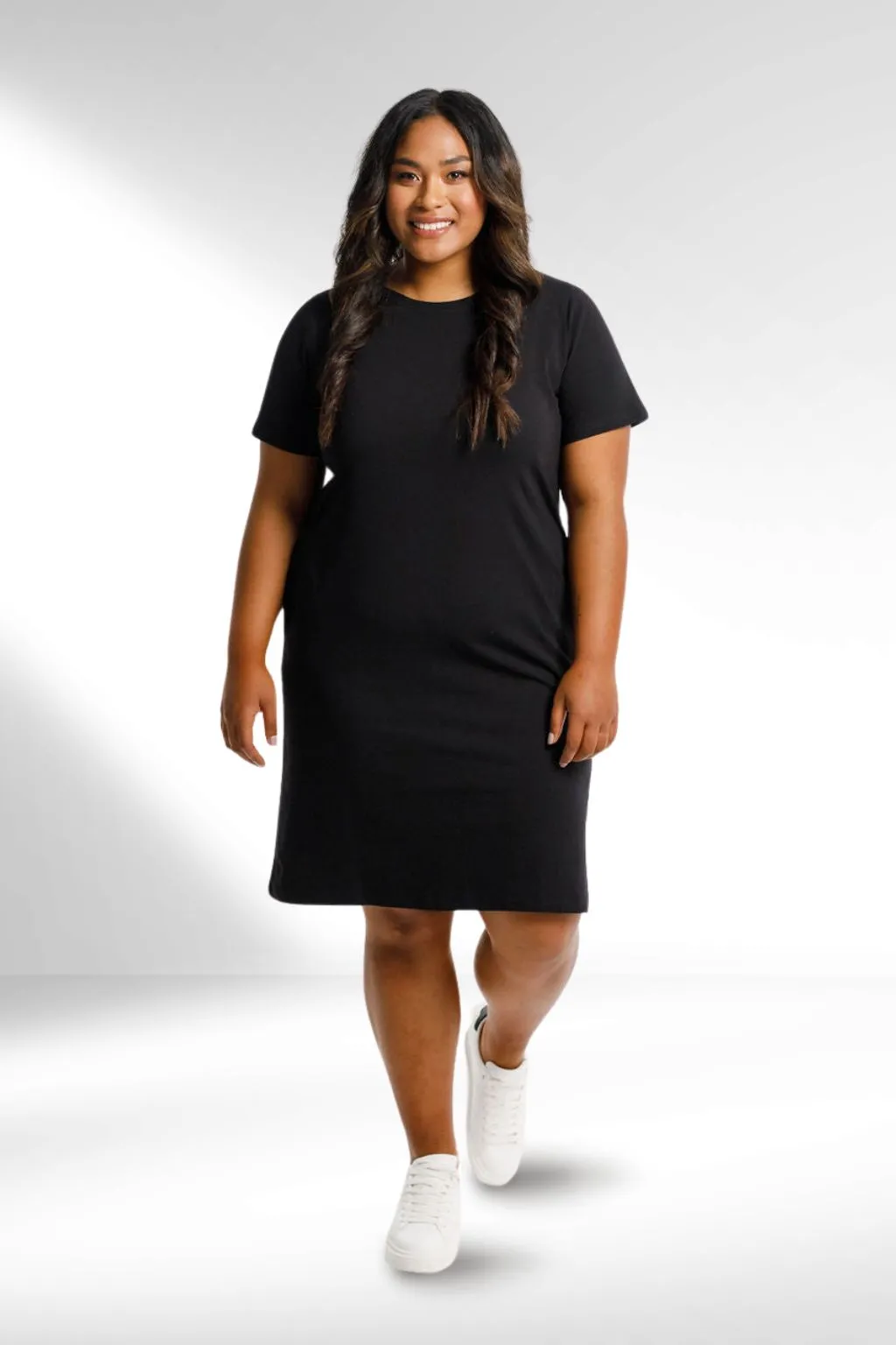 Homelee Taylor Tee Dress Black