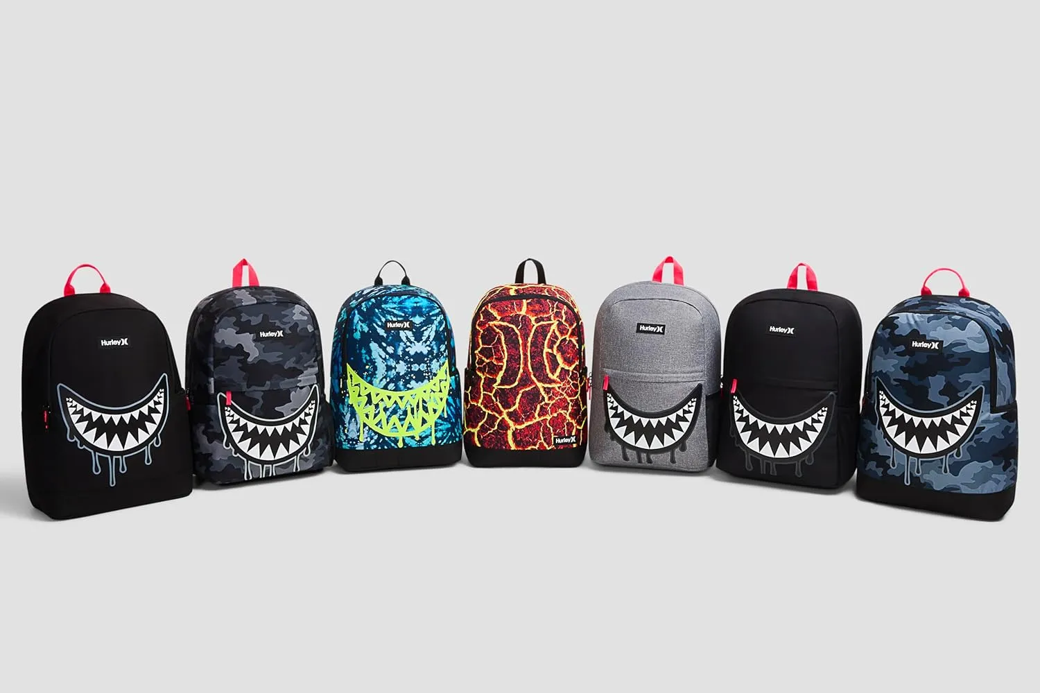 Hurley Men's Graphic Backpack, Blue Lazer/Black, One Size